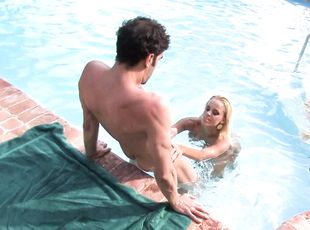 For horny Britney nothing is better than a hard sex by the pool