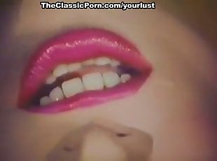 Lustful blonde skank Ilona Staller fucking dirty in front of a bunch of people