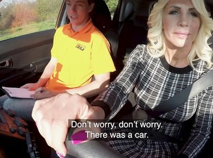 Quickie fucking in the car with sugar mummy Tiffany Rousso