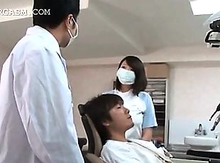 Asian doctor seduced into hot sex by horny patient